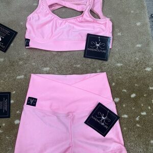 Kandi Kouture Kids Dance Costume in Pink